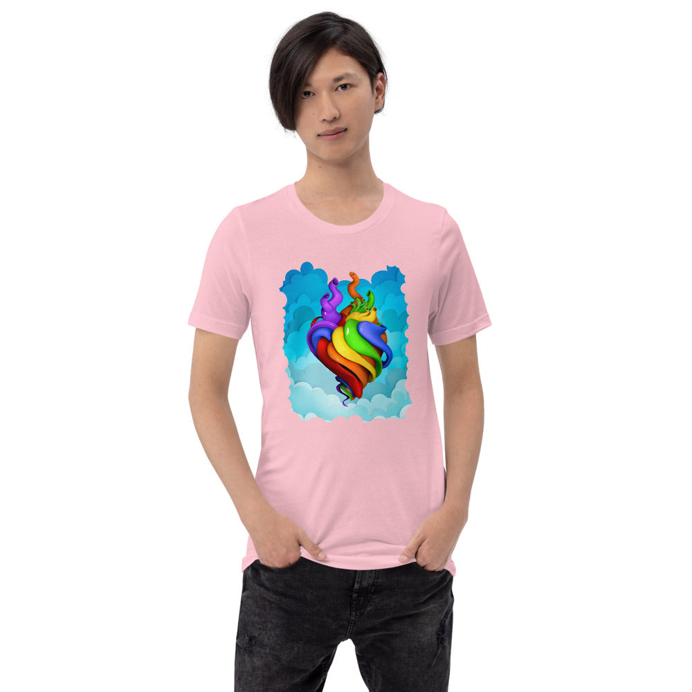 Hearts for All t-shirt (unisex)