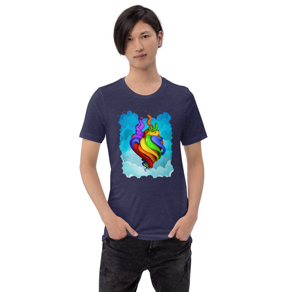 Hearts for All t-shirt (unisex)