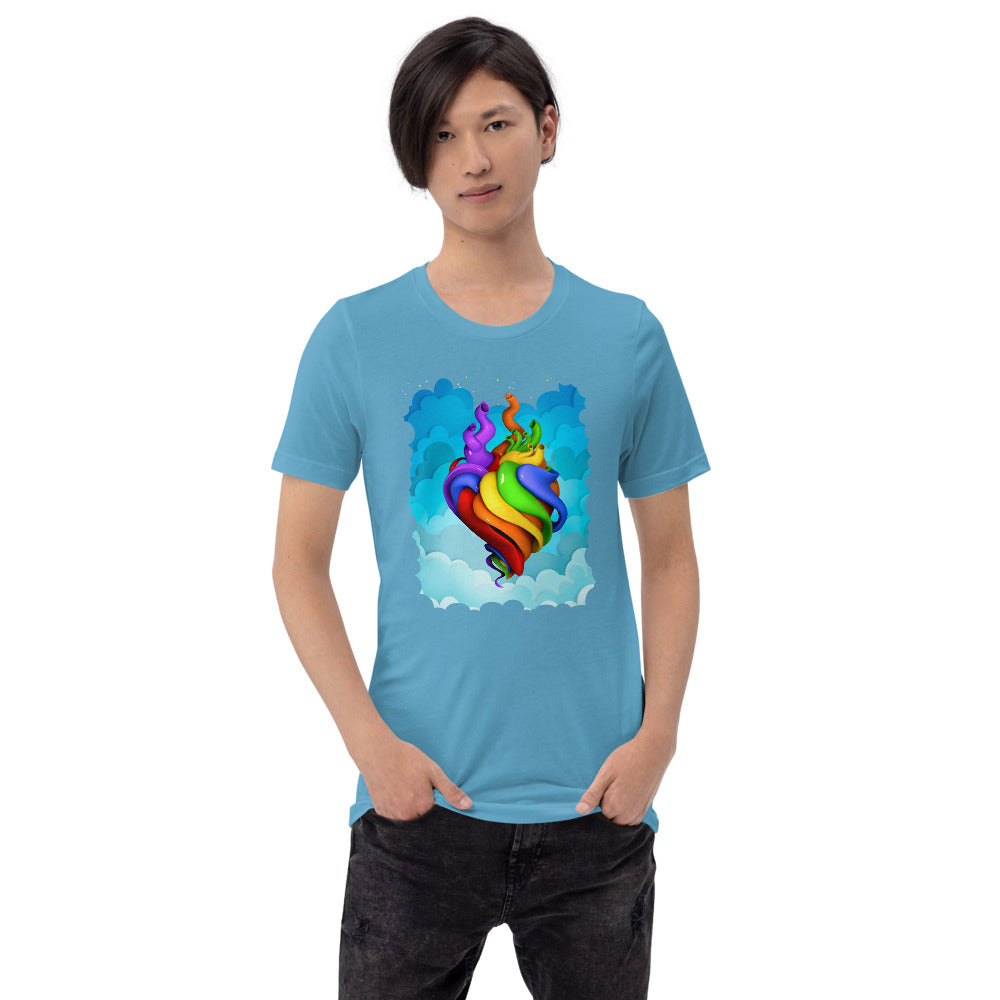 Hearts for All t-shirt (unisex)