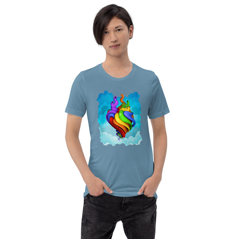 Hearts for All t-shirt (unisex)