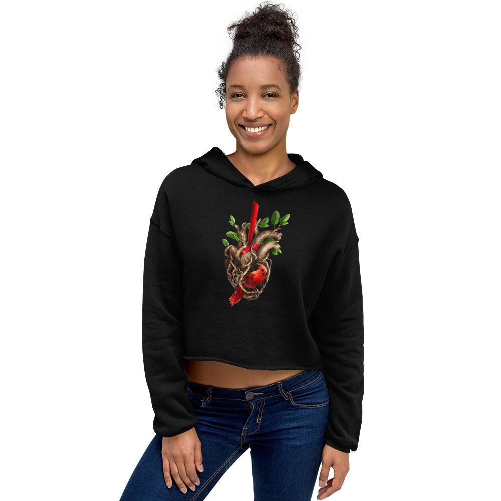 Heart of a Songbird Crop Hoodie