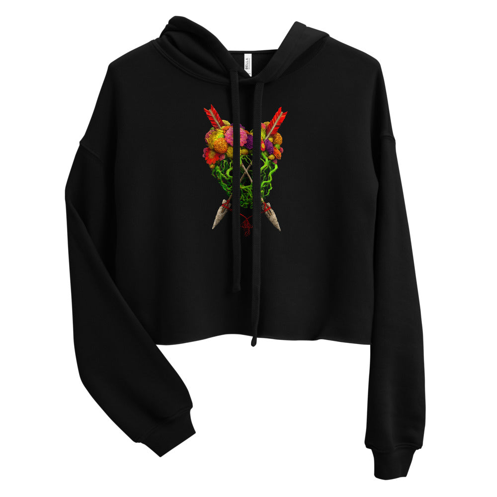 To Suffer Love Crop Hoodie