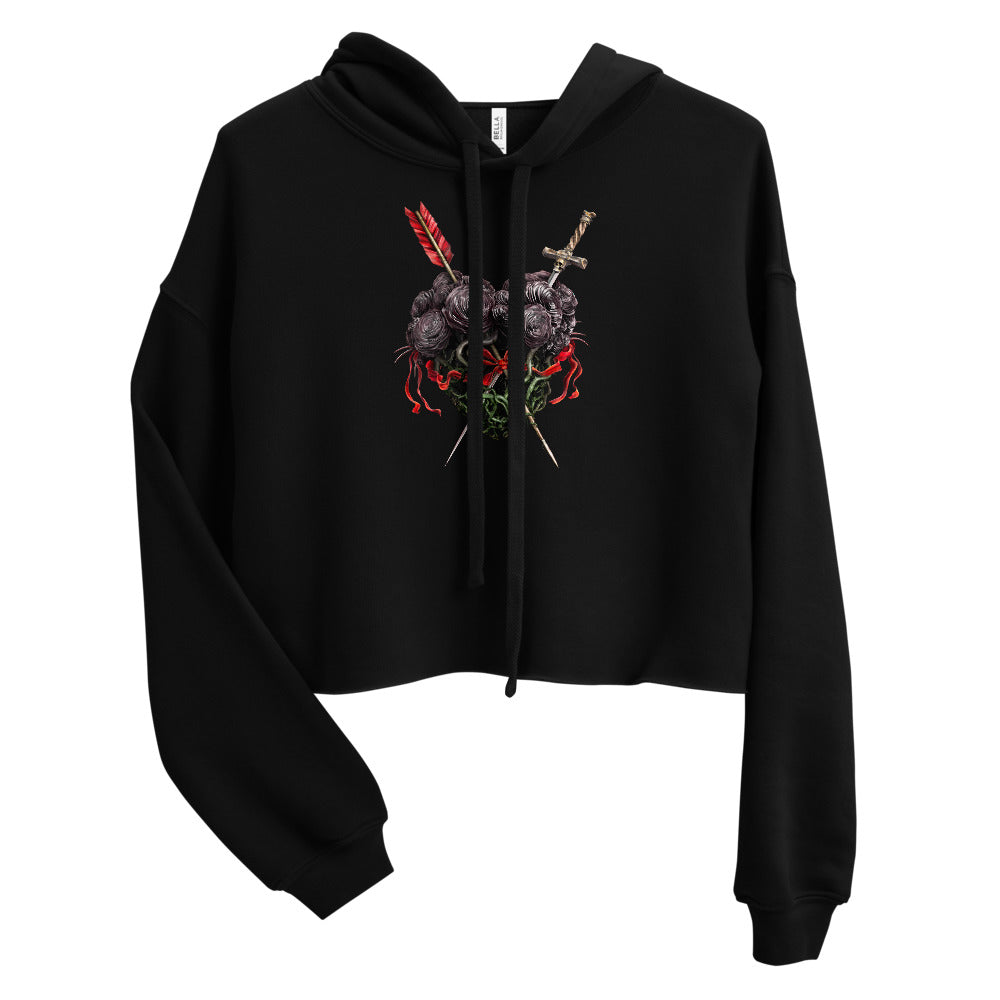 Fight For Love Crop Hoodie